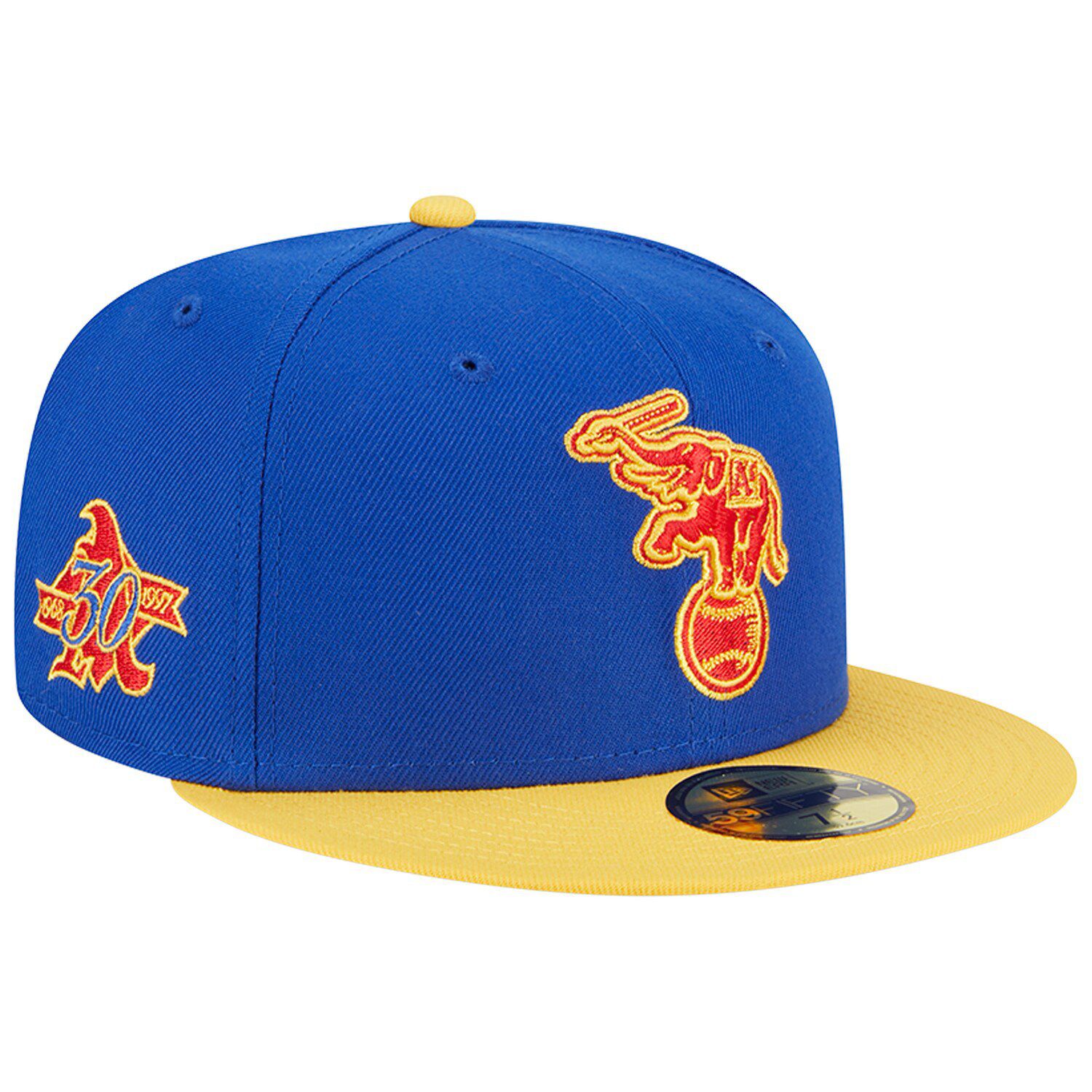 Oakland Athletics Mitchell & Ness Cooperstown Collection Pro Crown Snapback  Hat - White