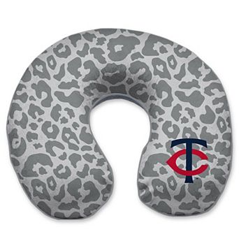 Minnesota Twins Cheetah Print Memory Foam Travel Pillow