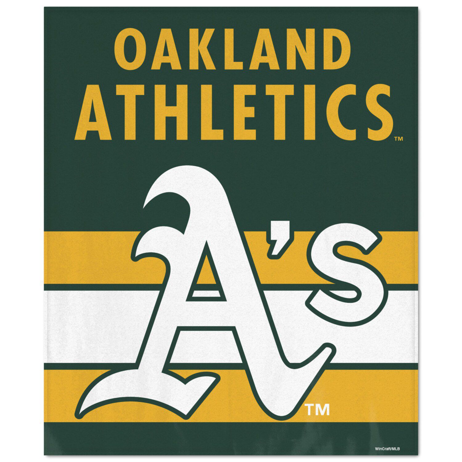 Oakland Athletics The Northwest Company 50'' x 60'' Jersey Silk