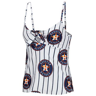 Women's Concepts Sport White Houston Astros Reel Allover Print Tank Top & Shorts Sleep Set