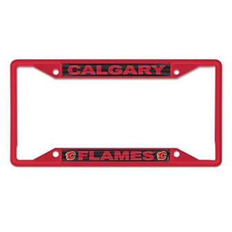 WinCraft Calgary Flames Chrome Color License Plate Frame