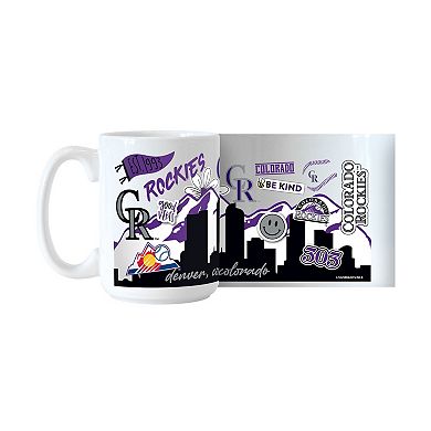 Colorado Rockies 15oz. Native Ceramic Mug