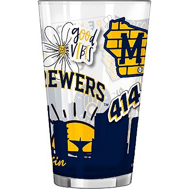 Milwaukee Brewers 16oz. Native Pint Glass
