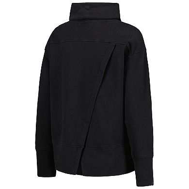 Women's Levelwear Black Los Angeles Dodgers Sunset Farm Team Pullover Sweatshirt