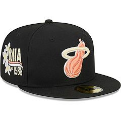 NEW VINTAGE NEW ERA NBA MIAMI HEAT WHITE FITTED HAT SIZE 7 1/2