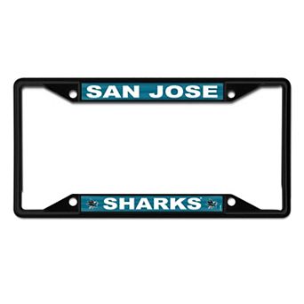 WinCraft San Jose Sharks Chrome Colored License Plate Frame