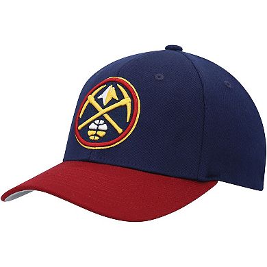 Men's Mitchell & Ness Navy/Red Denver Nuggets MVP Team Two-Tone 2.0 Stretch-Snapback Hat