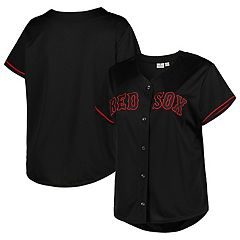 red sox button up jersey