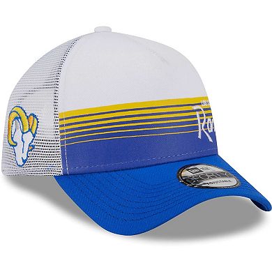 Los Angeles Rams Flagship MVP Snapback Hat For Men - Royal/Blue With Mesh Back, Curved Bill