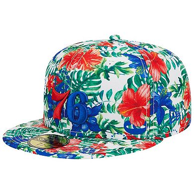 Men's New Era Philadelphia 76ers Tropical Hibiscus 59FIFTY Fitted Hat