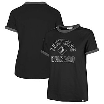 Women's '47 Black Chicago White Sox City Connect Sweet Heat Peyton T-Shirt