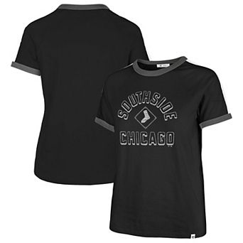 Women's '47 Black Chicago White Sox City Connect Sweet Heat Peyton T-Shirt