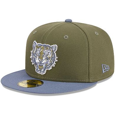 Men's New Era Olive/Blue Detroit Tigers 59FIFTY Fitted Hat