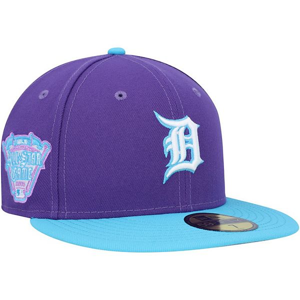 Men s New Era Purple Detroit Tigers Vice 59FIFTY Fitted Hat