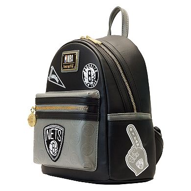 Loungefly Brooklyn Nets Patches Mini Backpack