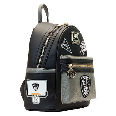 Loungefly Brooklyn Nets Patches Mini Backpack