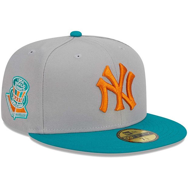 Men's New Era Gray/Teal New York Yankees 59FIFTY Fitted Hat