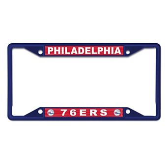 WinCraft Philadelphia 76ers Chrome Colored License Plate Frame