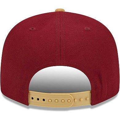 Men's New Era Wine Cleveland Cavaliers Banded Stars 9FIFTY Snapback Hat