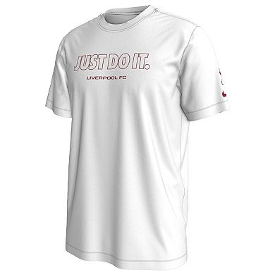 Men's Nike White Liverpool Just Do It T-Shirt