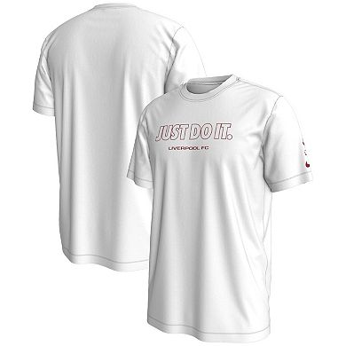 Men's Nike White Liverpool Just Do It T-Shirt