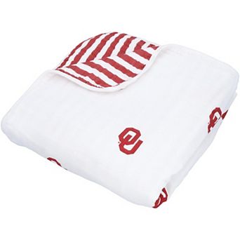 "Infant Three Little Anchors Oklahoma Sooners 47"" x 47"" Muslin 4-Layer Blanket"