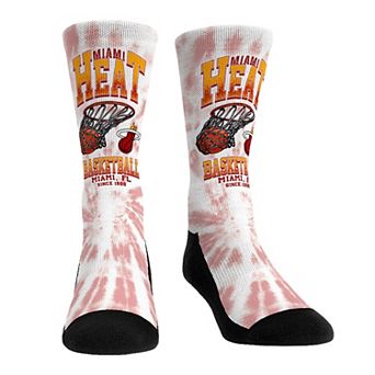 Unisex Rock Em Socks Miami Heat Vintage Hoop Crew Socks