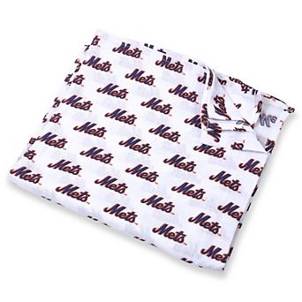 Infant White New York Mets 47'' x 47'' Muslin Swaddle Blanket
