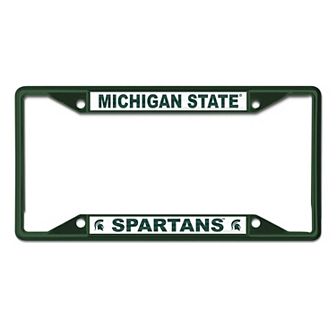 WinCraft Michigan State Spartans Chrome Color License Plate Frame