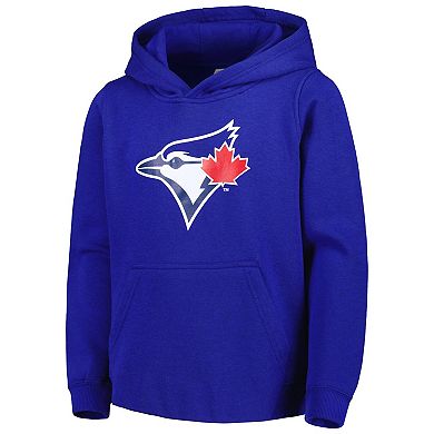 Youth Royal Toronto Blue Jays Team Primary Logo Pullover Hoodie