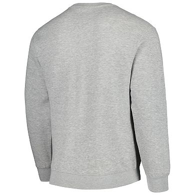 Unisex Stadium Essentials Heather Gray Philadelphia 76ers Element Logo Pop Pullover Sweatshirt