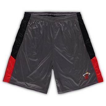 Men's Fanatics Branded Gray Miami Heat Big & Tall Shorts