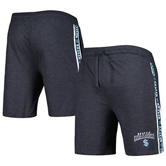 Men's Concepts Sport Charcoal Seattle Kraken Team Stripe Shorts