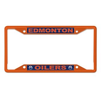 WinCraft Edmonton Oilers Chrome Color License Plate Frame