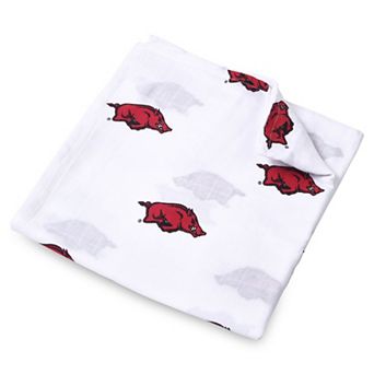 Infant White Arkansas Razorbacks 47'' x 47'' Muslin Swaddle Blanket