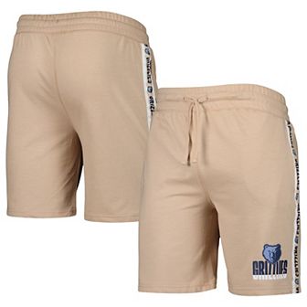 Men's Concepts Sport Tan Memphis Grizzlies Team Stripe Shorts