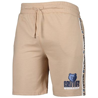 Men's Concepts Sport Tan Memphis Grizzlies Team Stripe Shorts