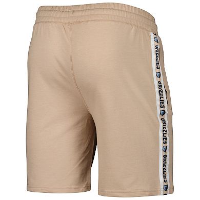 Men's Concepts Sport Tan Memphis Grizzlies Team Stripe Shorts