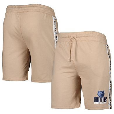 Men's Concepts Sport Tan Memphis Grizzlies Team Stripe Shorts