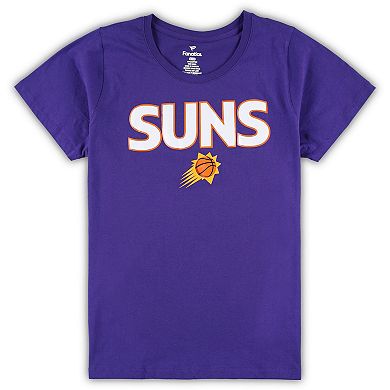 Women's Fanatics Branded Purple/Heather Gray Phoenix Suns Plus Size T-Shirt & Shorts Combo Set