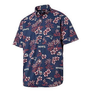 Men's Reyn Spooner Navy New England Patriots Kekai Button-Up Shirt