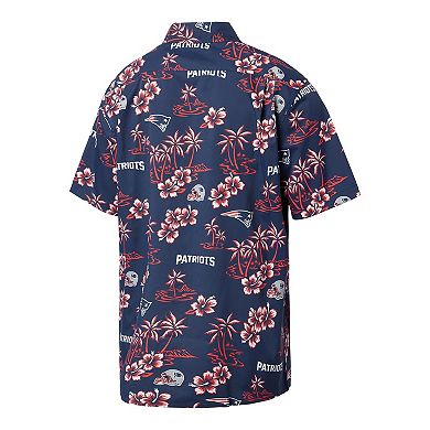 Men's Reyn Spooner Navy New England Patriots Kekai Button-Up Shirt