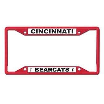 WinCraft Cincinnati Bearcats Chrome Color License Plate Frame