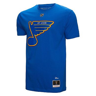 Men's Mitchell & Ness Brett Hull Blue St. Louis Blues Name & Number T-Shirt