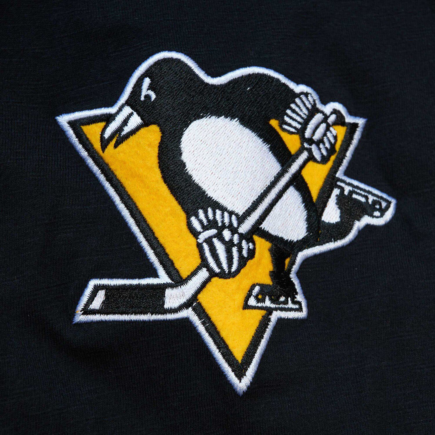 Men's Mitchell & Ness Black Pittsburgh Penguins Legendary Slub Hoodie ...