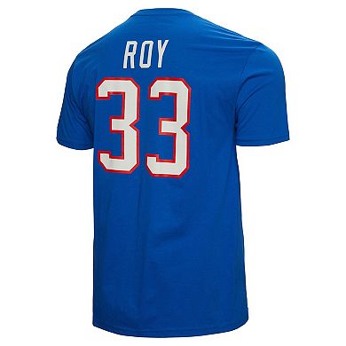 Men's Mitchell & Ness Patrick Roy Blue Montreal Canadiens Name & Number T-Shirt