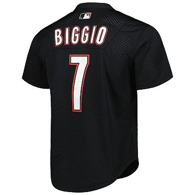 Men s Mitchell Ness Craig Biggio Black Houston Astros Cooperstown Collection Mesh Batting Practice Jersey