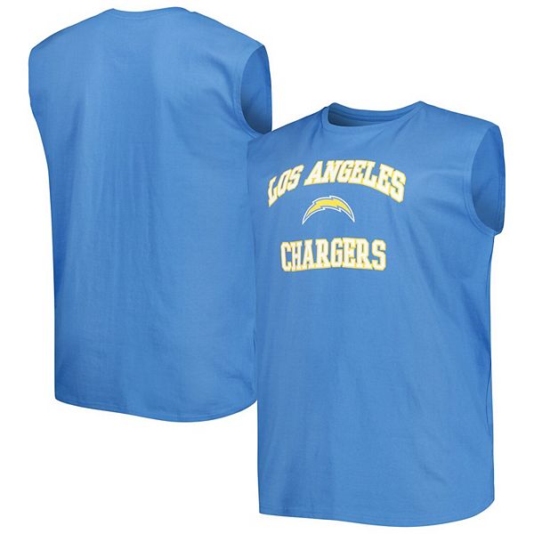 Men's Los Angeles Chargers Light Blue Team Big Logo With Patch