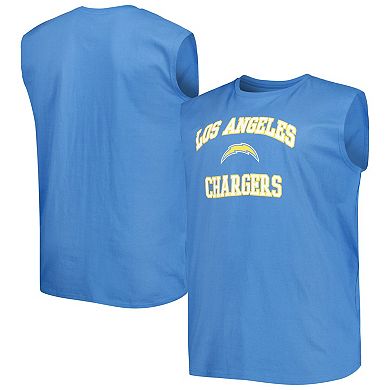 Men's Powder Blue Los Angeles Chargers Big & Tall Muscle Tank Top