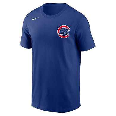 Men's Nike Dansby Swanson Royal Chicago Cubs Name & Number T-Shirt